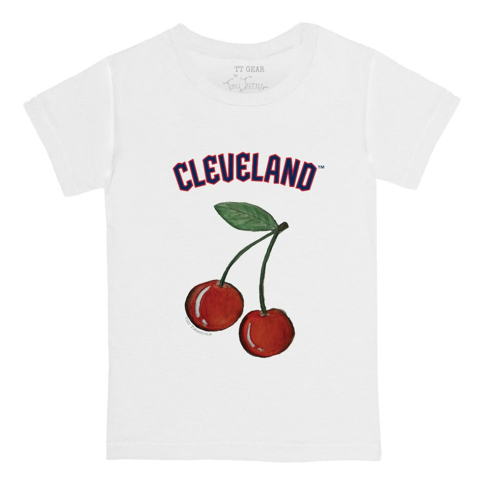 Cleveland Guardians Tiny Turnip  Youth Cherries T-Shirt - White - MLB Sale