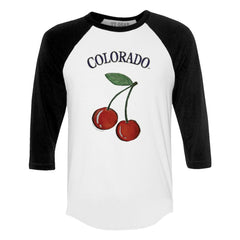 Colorado Rockies Tiny Turnip Women's Cherries 3/4-Sleeve Raglan Baseball T-Shirt - White - MLB Online