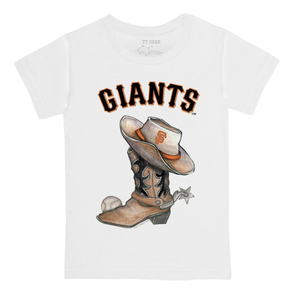 San Francisco Giants Tiny Turnip Youth Cowboy Boot T-Shirt - White - MLB Online