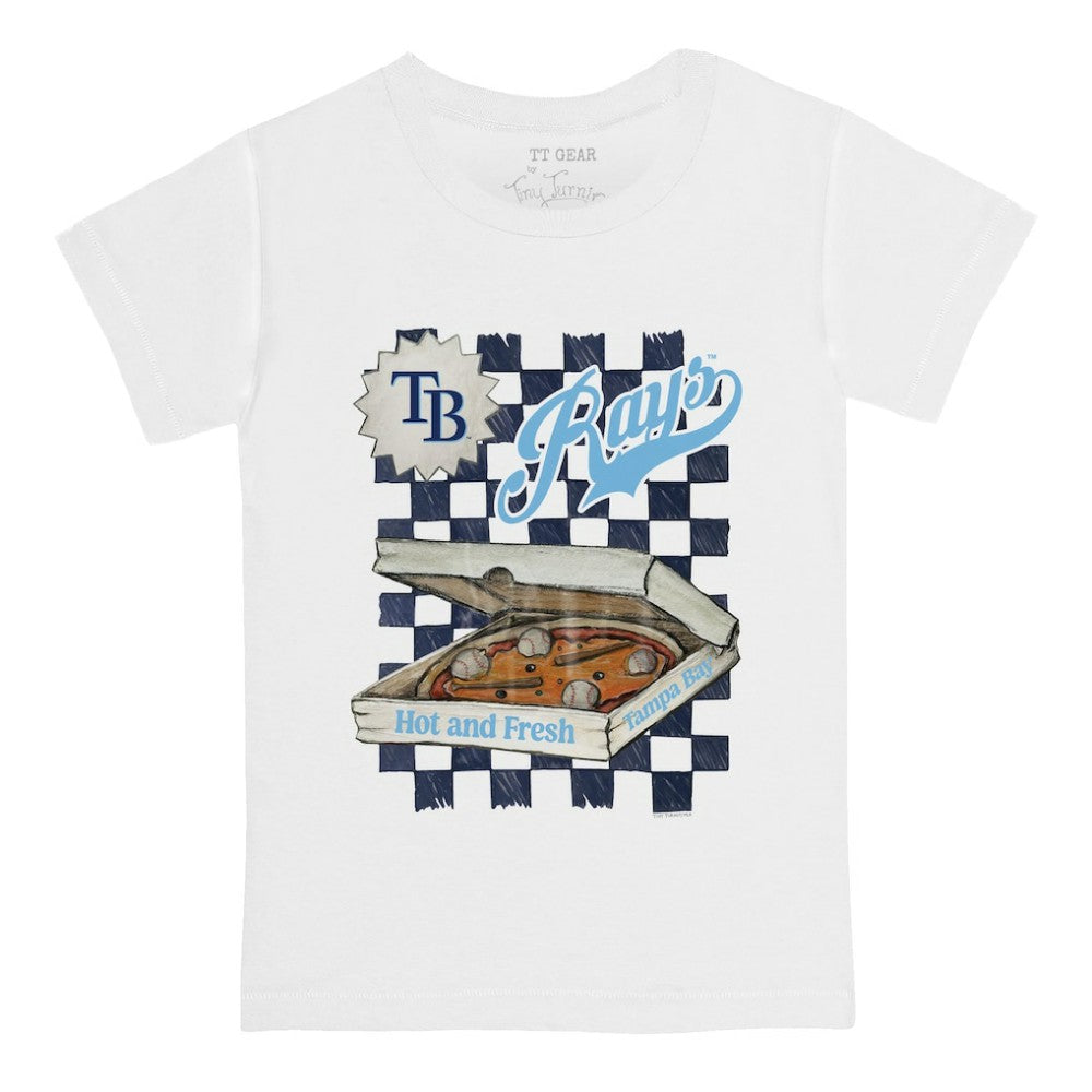 Tampa Bay Rays Tiny Turnip Youth Pizza T-Shirt - White - MLB Online