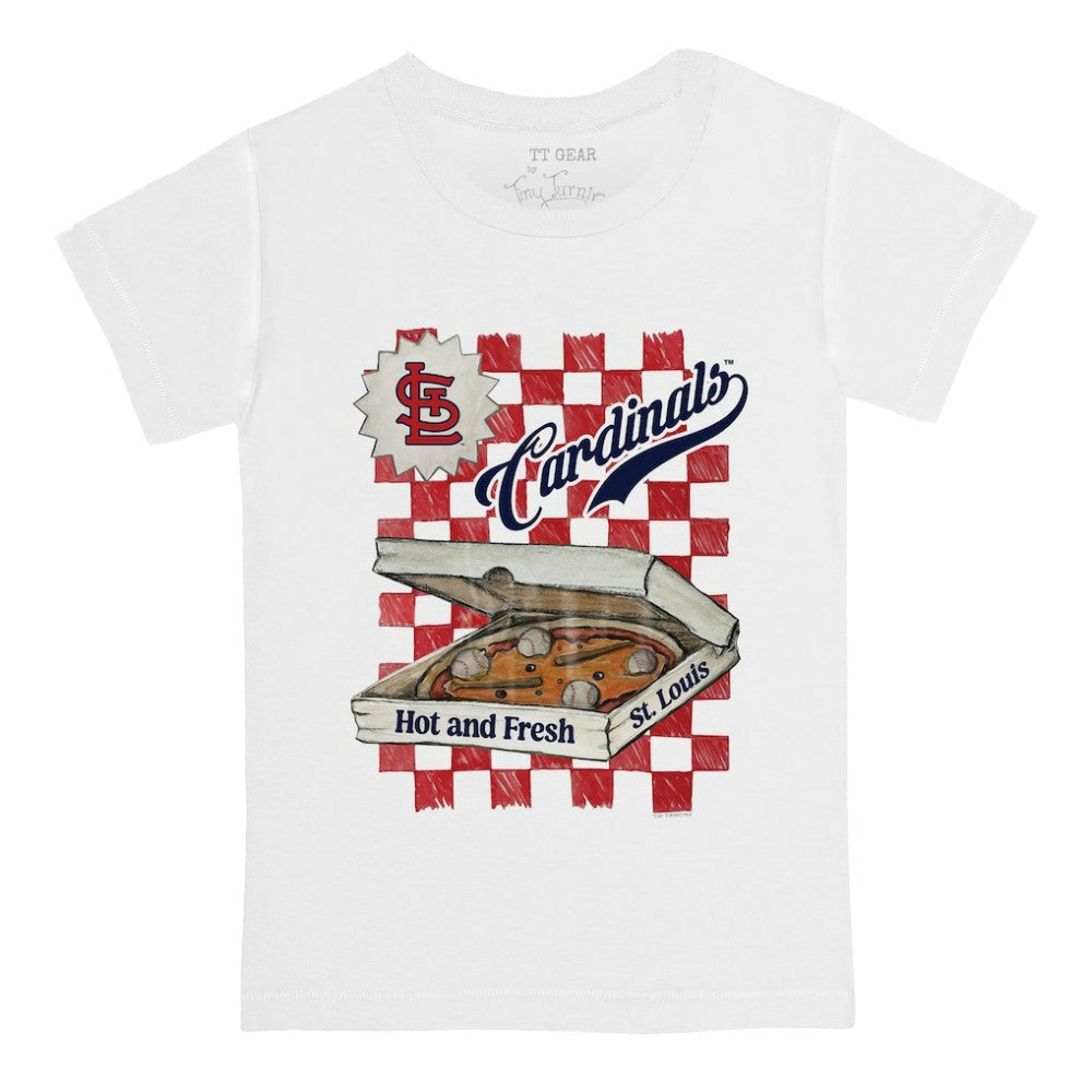 St. Louis Cardinals Tiny Turnip Youth Pizza T-Shirt - White - MLB on Sale