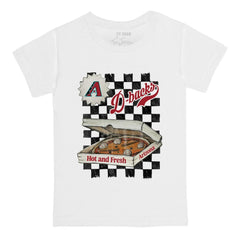 Arizona Diamondbacks Tiny Turnip Youth Pizza T-Shirt - White - MLB Sale