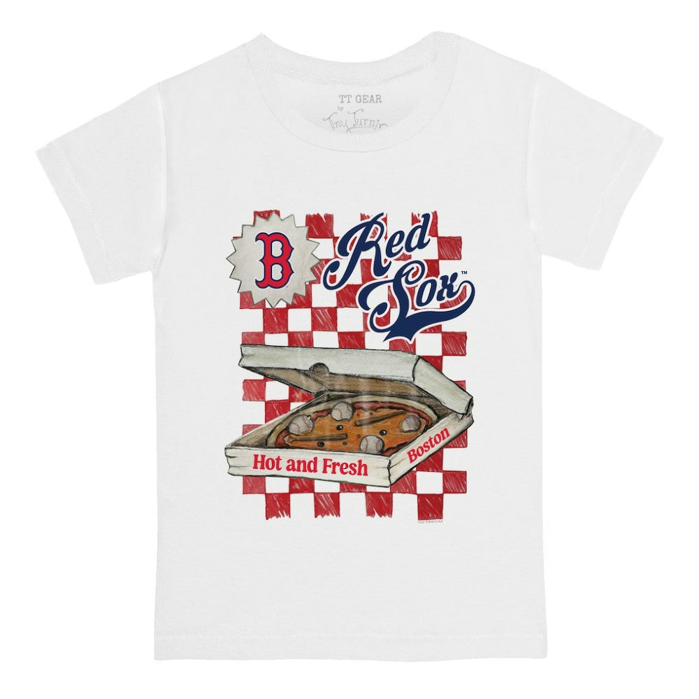 Boston Red Sox Tiny Turnip Youth Pizza T-Shirt - White - MLB Online