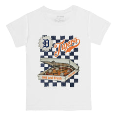 Detroit Tigers Tiny Turnip Youth Pizza T-Shirt - White - MLB on Sale