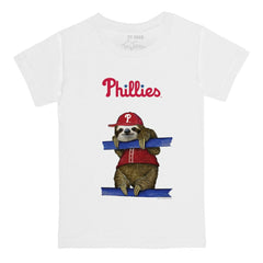 Philadelphia Phillies Tiny Turnip Youth Sloth T-Shirt - White - MLB Lifestyle