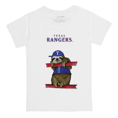 Texas Rangers Tiny Turnip Youth Sloth T-Shirt - White - MLB on Sale