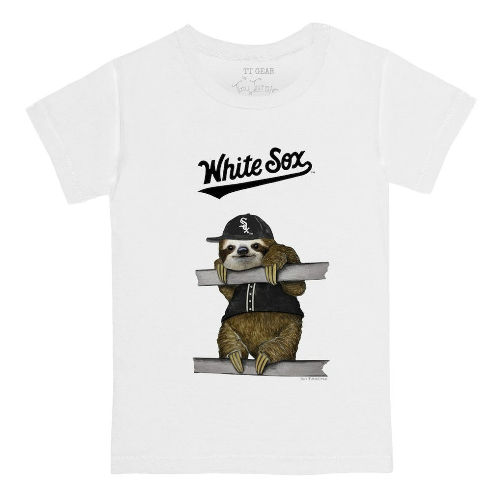 Chicago White Sox Tiny Turnip Youth Sloth T-Shirt - White - MLB Discount