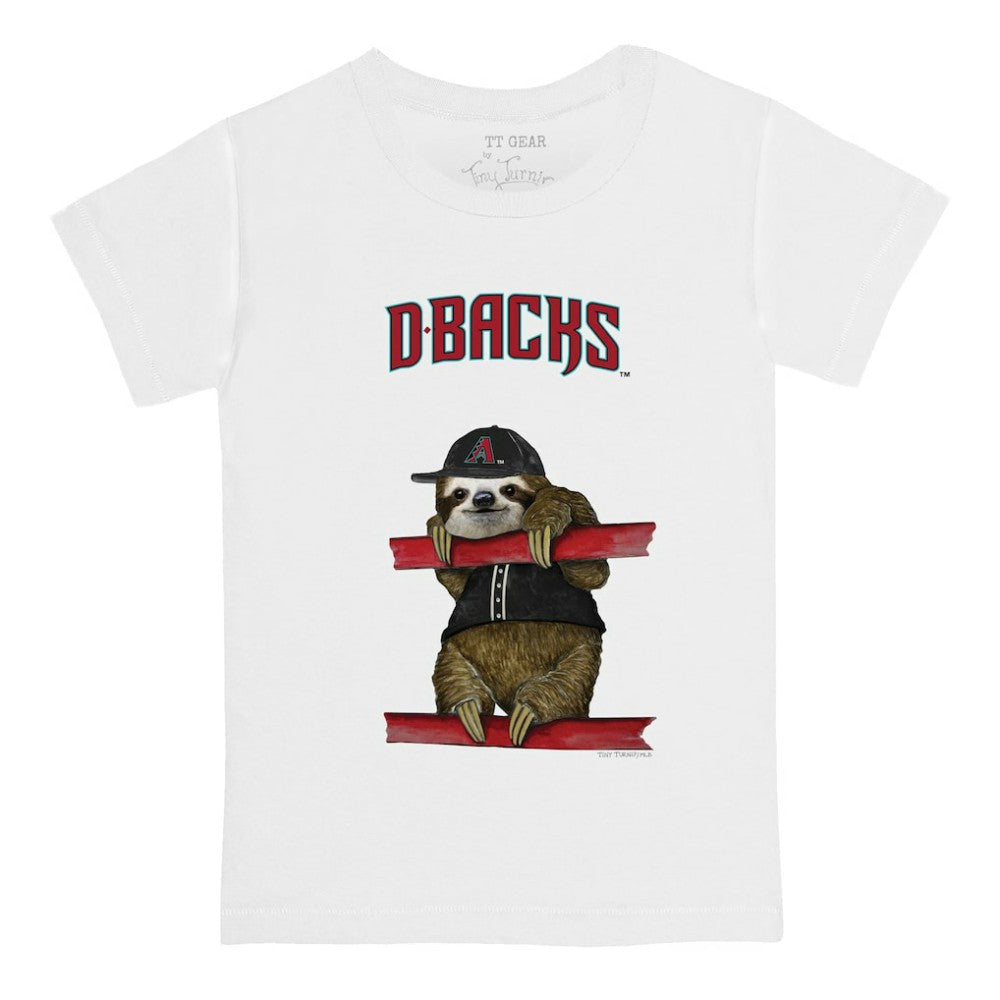 Arizona Diamondbacks Tiny Turnip Youth Sloth T-Shirt - White - MLB Discount