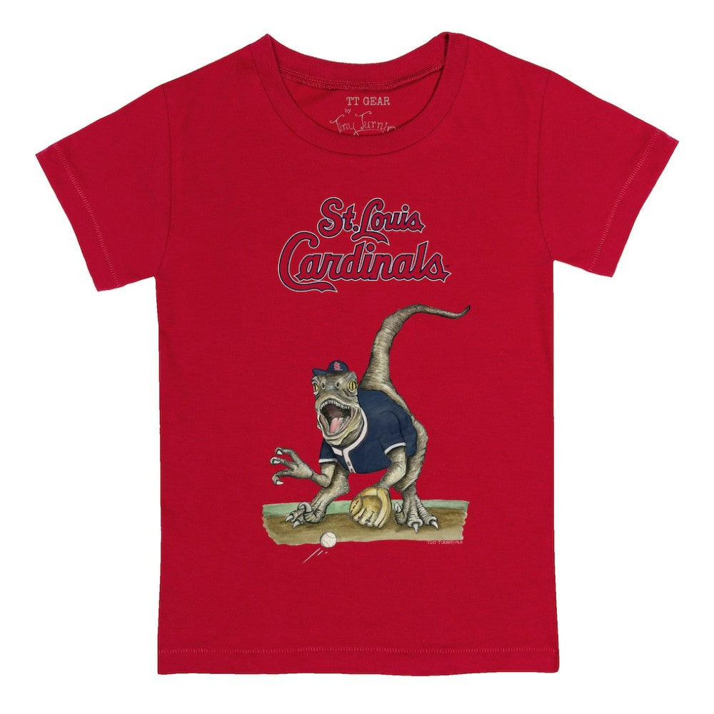 St. Louis Cardinals Tiny Turnip Youth Velociraptor T-Shirt - Red - MLB on Sale