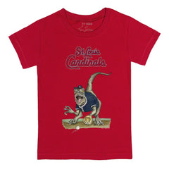 St. Louis Cardinals Tiny Turnip Youth Velociraptor T-Shirt - Red - MLB on Sale