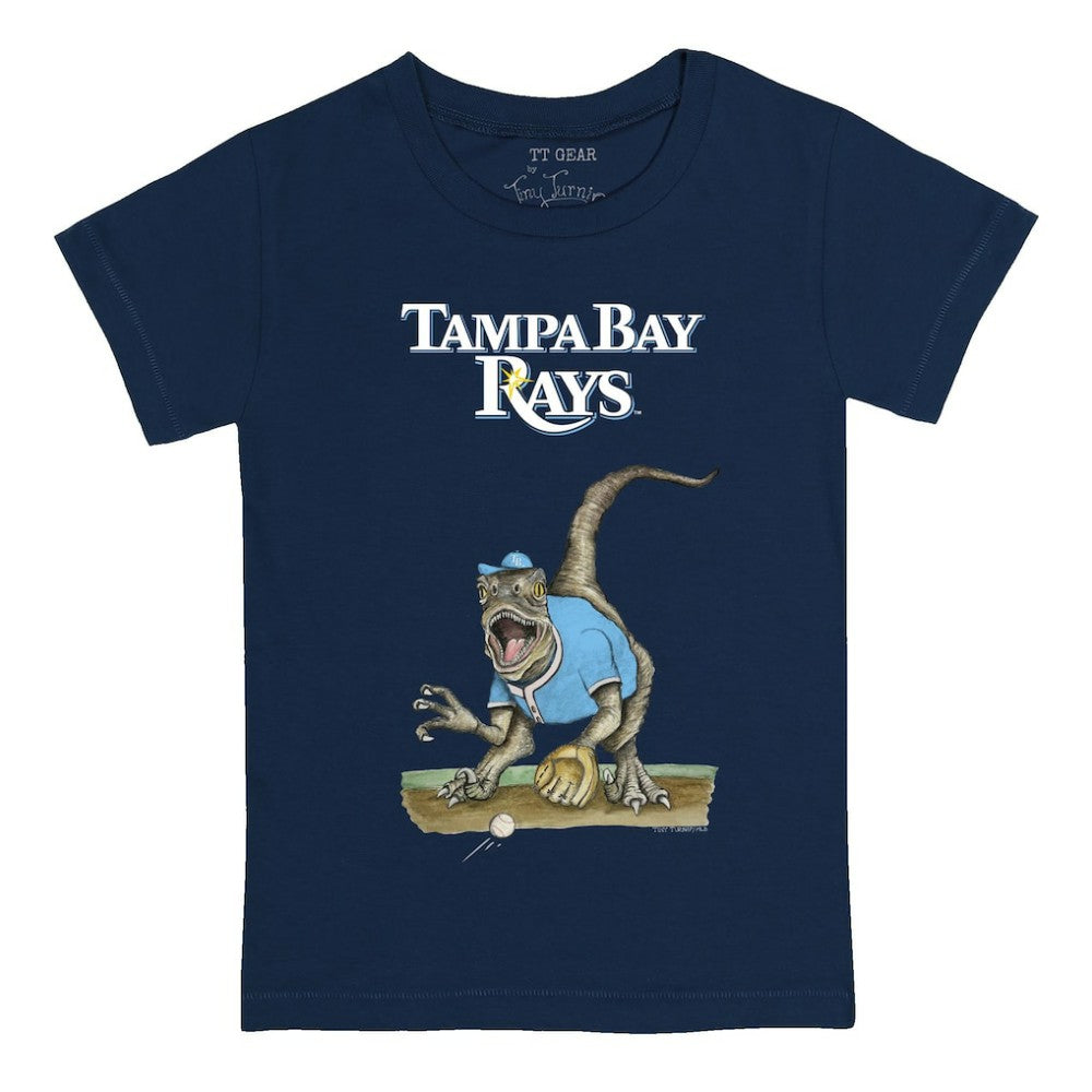 Tampa Bay Rays Tiny Turnip Youth Velociraptor T-Shirt - Navy - MLB Lifestyle