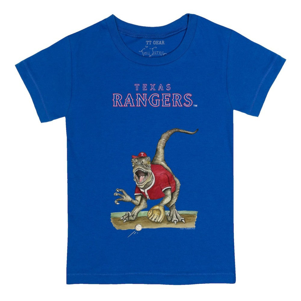 Texas Rangers Tiny Turnip Youth Velociraptor T-Shirt - Royal - MLB Lifestyle