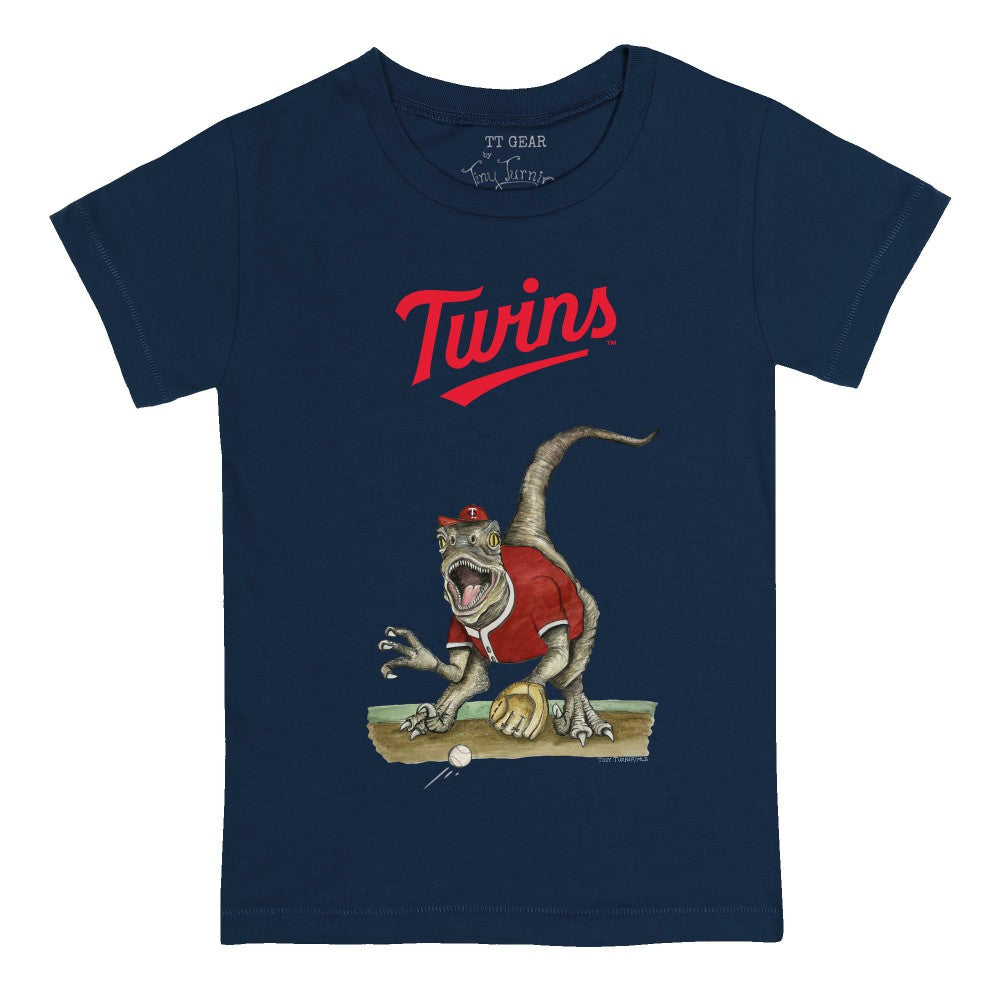 Minnesota Twins Tiny Turnip Youth Velociraptor T-Shirt - Navy - MLB Online