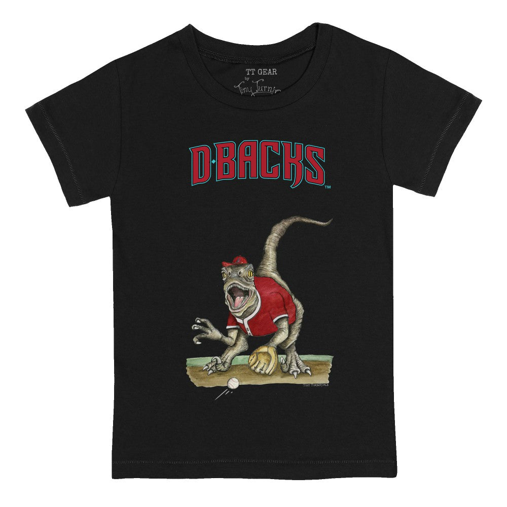 Arizona Diamondbacks Tiny Turnip Youth Velociraptor T-Shirt - Black - MLB Sale