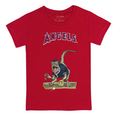 Los Angeles Angels Tiny Turnip Youth Velociraptor T-Shirt - Red - MLB Online