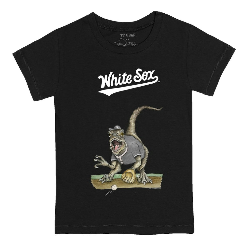 Chicago White Sox Tiny Turnip Youth Velociraptor T-Shirt - Black - MLB Online