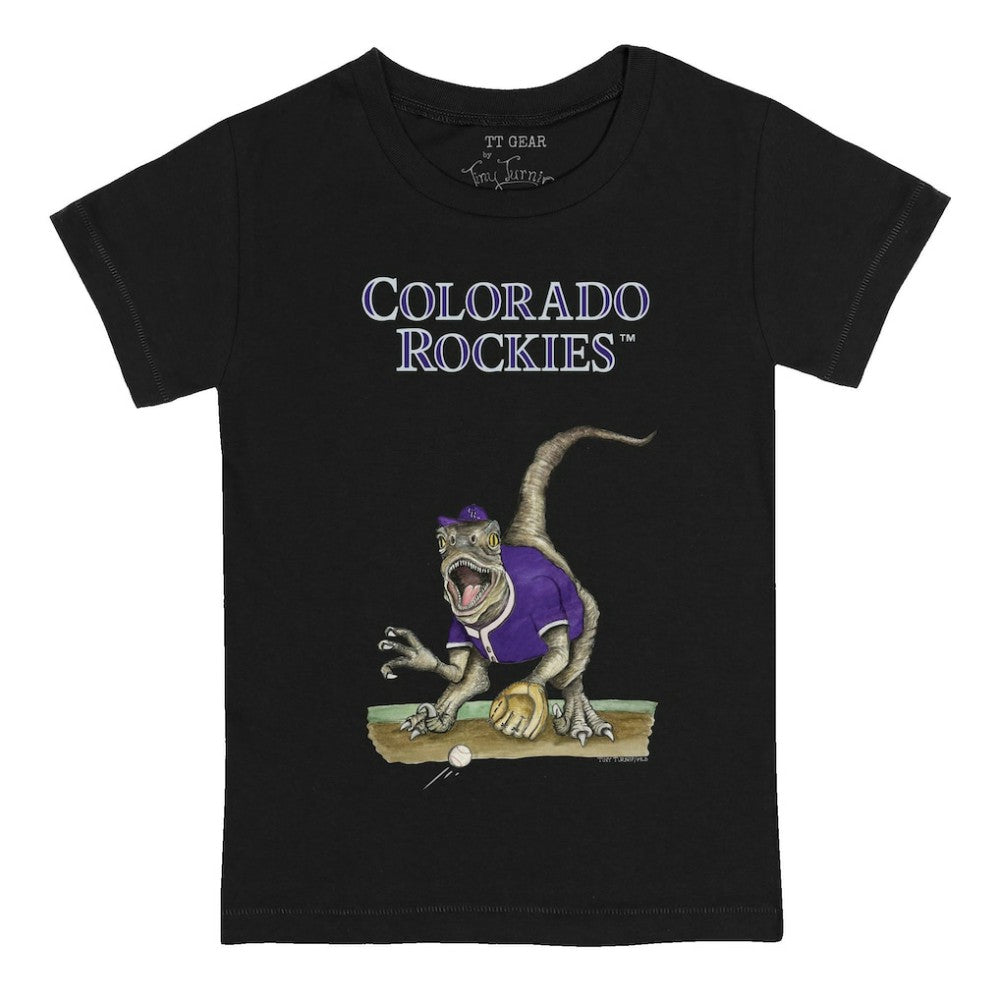 Colorado Rockies Tiny Turnip Youth Velociraptor T-Shirt - Black - MLB Online
