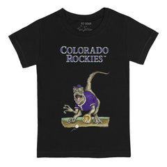 Colorado Rockies Tiny Turnip Youth Velociraptor T-Shirt - Black - MLB Online