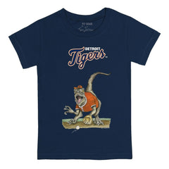 Detroit Tigers Tiny Turnip Youth Velociraptor T-Shirt - Navy - MLB Sale