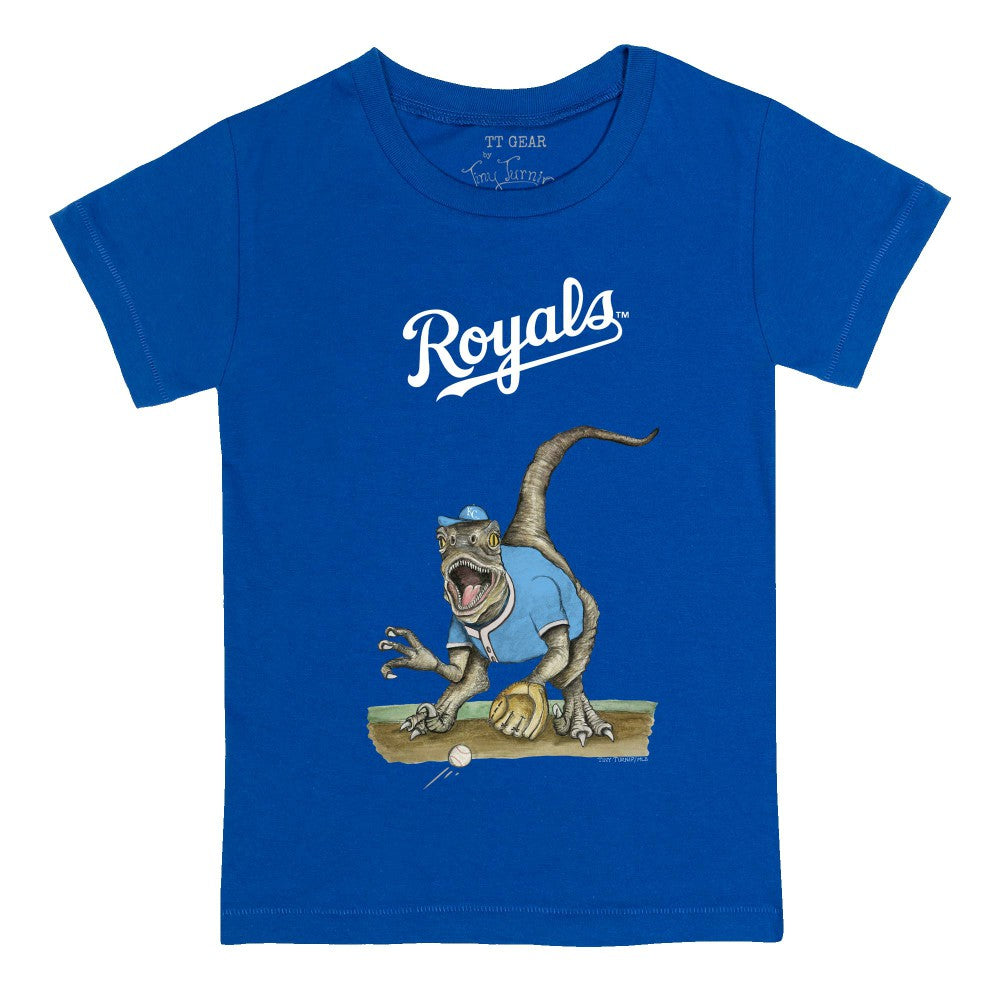 Kansas City Royals Tiny Turnip Youth Velociraptor T-Shirt - Royal - MLB Online