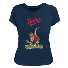 Minnesota Twins Tiny Turnip Women's Velociraptor T-Shirt - Navy - MLB Online