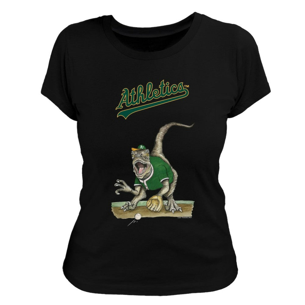 Athletics Tiny Turnip Women's Velociraptor T-Shirt - Black - MLB Online