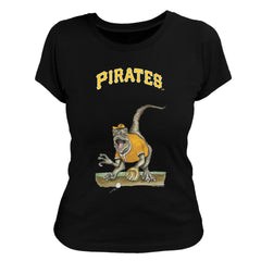Pittsburgh Pirates Tiny Turnip Women's Velociraptor T-Shirt - Black - MLB Online