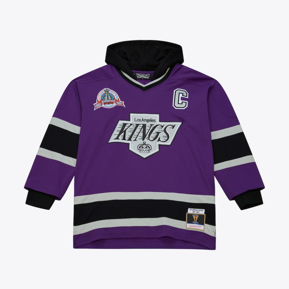 Los Angeles Kings Mitchell & Ness x Just Don Jersey Hoodie - Purple - NHL 203159313