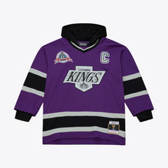 Los Angeles Kings Mitchell & Ness x Just Don Jersey Hoodie - Purple - NHL 203159313