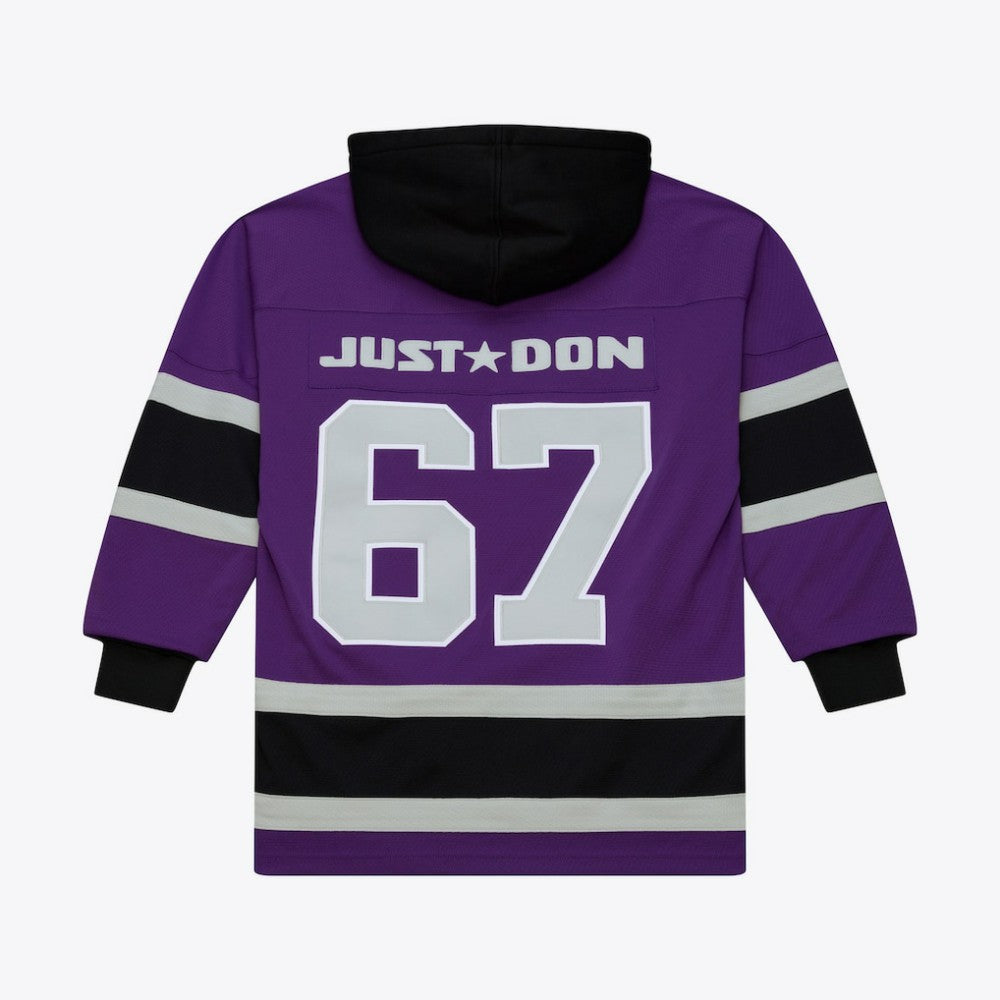Los Angeles Kings Mitchell & Ness x Just Don Jersey Hoodie - Purple - NHL 203159313