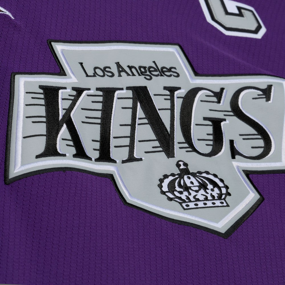 Los Angeles Kings Mitchell & Ness x Just Don Jersey Hoodie - Purple - NHL 203159313