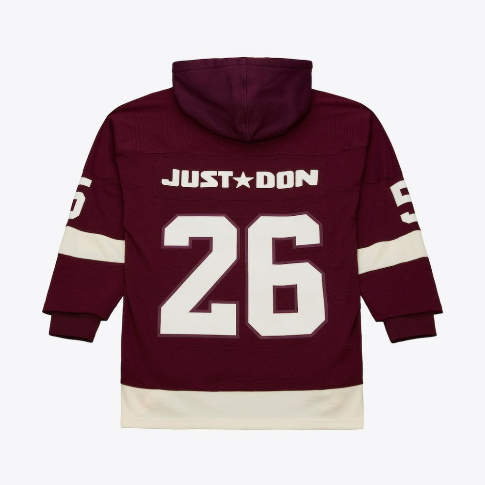 Detroit Red Wings Mitchell & Ness x Just Don Jersey Hoodie - Crimson - NHL 203159314