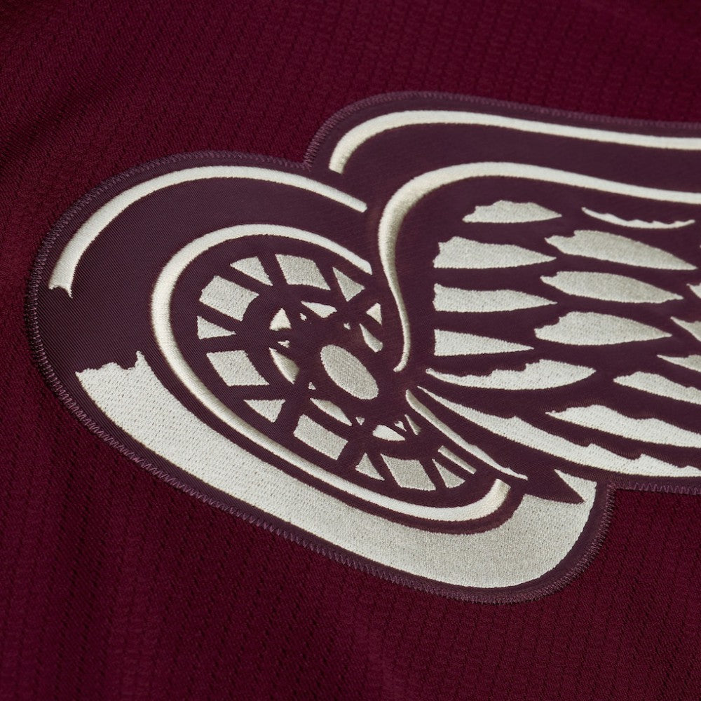 Detroit Red Wings Mitchell & Ness x Just Don Jersey Hoodie - Crimson - NHL 203159314