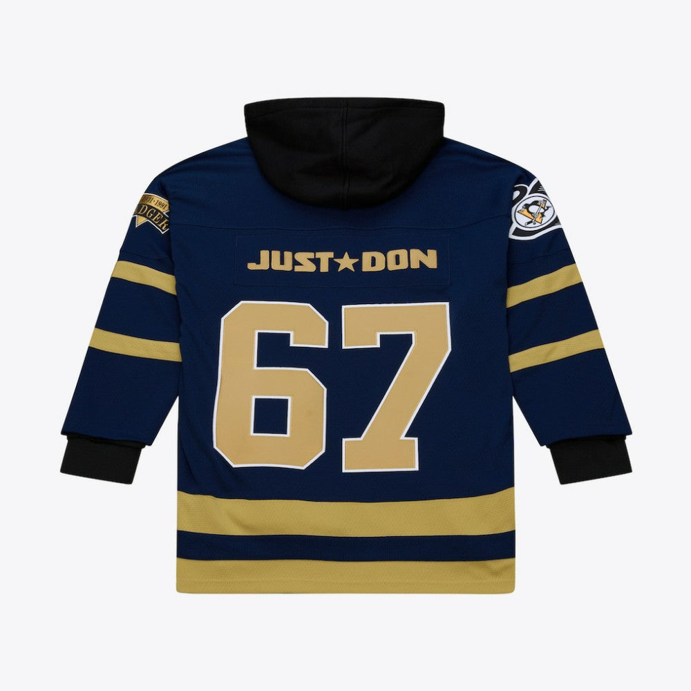 Pittsburgh Penguins Mitchell & Ness x Just Don Jersey Hoodie - Navy - NHL 203159317