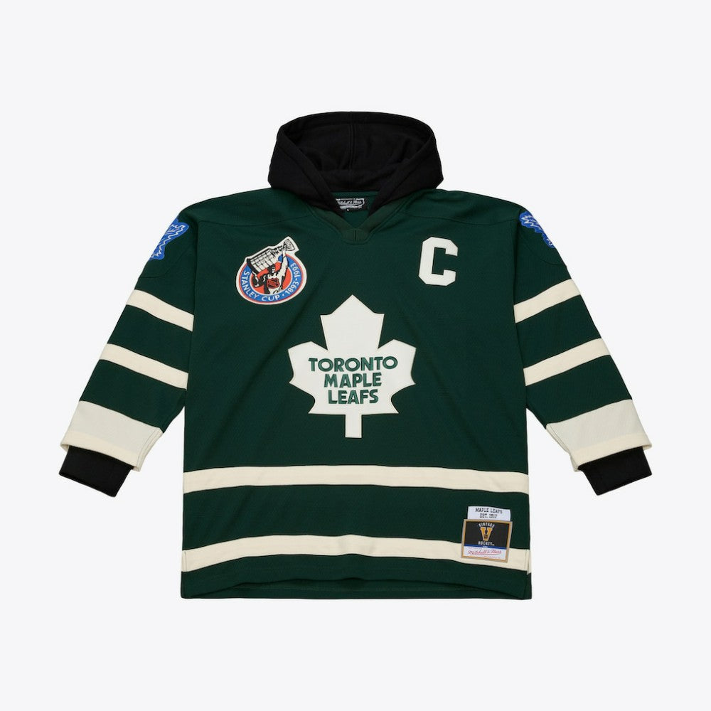 Toronto Maple Leafs Mitchell & Ness x Just Don Jersey Hoodie - Green - NHL 203159319