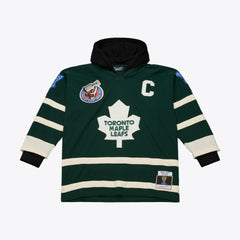 Toronto Maple Leafs Mitchell & Ness x Just Don Jersey Hoodie - Green - NHL 203159319
