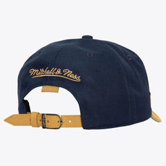Pittsburgh Penguins Mitchell & Ness x Just Don Wave Script Pro Strapback Hat - Navy/Gold - NHL 203159320