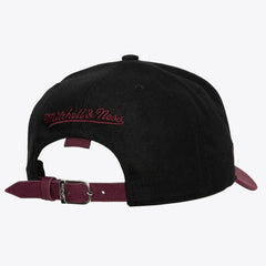 Detroit Red Wings Mitchell & Ness x Just Don Wave Script Pro Strapback Hat - Black/Maroon - NHL 203159322