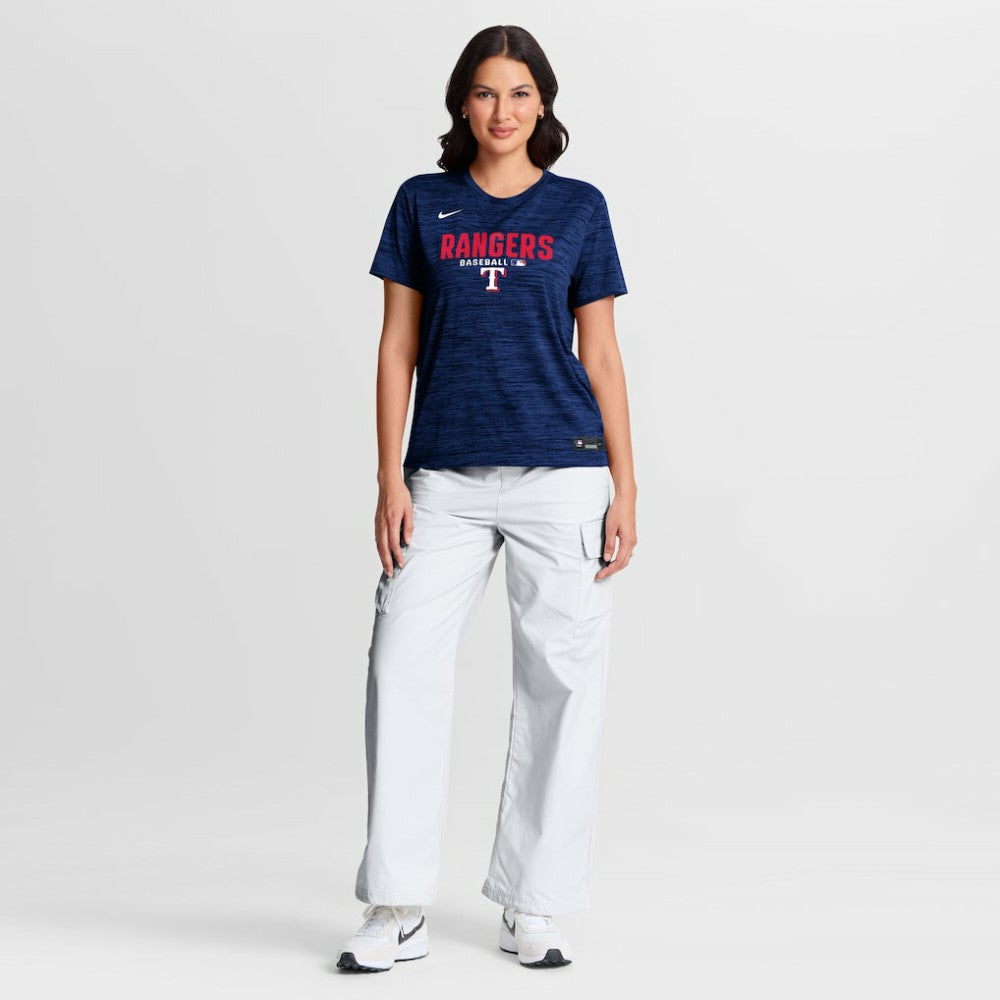 Texas Rangers Nike Women's Authentic Collection Velocity Dri-FIT T-Shirt - Royal - Nike on Sale