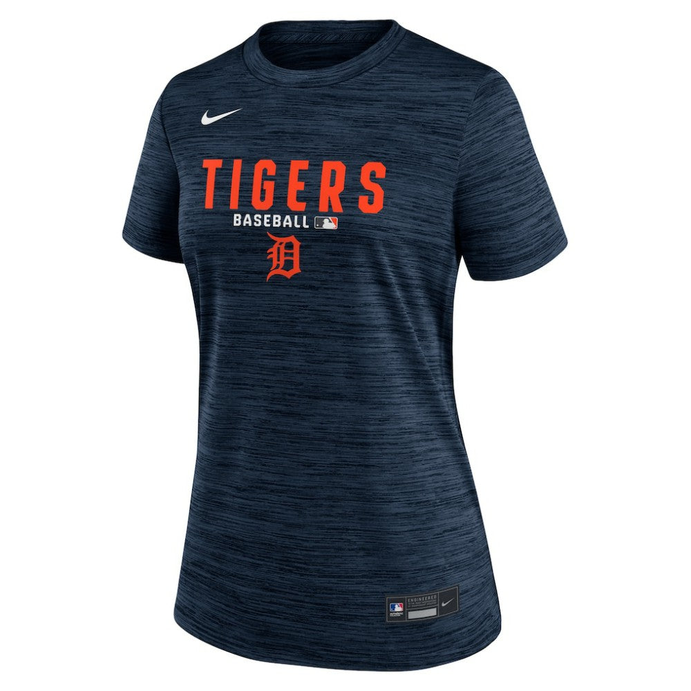 Detroit Tigers Nike Women's Authentic Collection Velocity Dri-FIT T-Shirt - Navy - Nike Discount