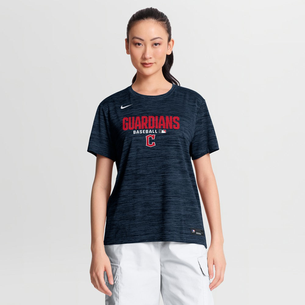 Cleveland Guardians Nike Women's Authentic Collection Velocity Dri-FIT T-Shirt - Navy - Nike Discount