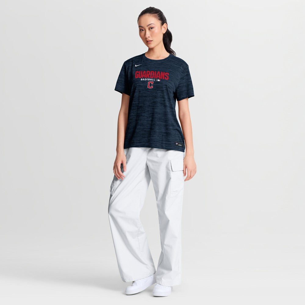 Cleveland Guardians Nike Women's Authentic Collection Velocity Dri-FIT T-Shirt - Navy - Nike Discount