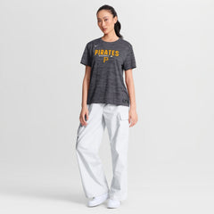 Pittsburgh Pirates Nike Women's Authentic Collection Velocity Dri-FIT T-Shirt - Black - Nike Lifestyle