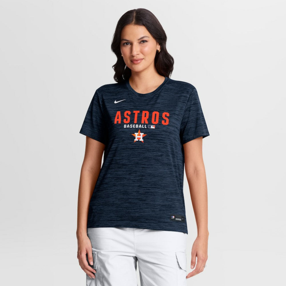Houston Astros Nike Women's Authentic Collection Velocity Dri-FIT T-Shirt - Navy - Nike on Sale