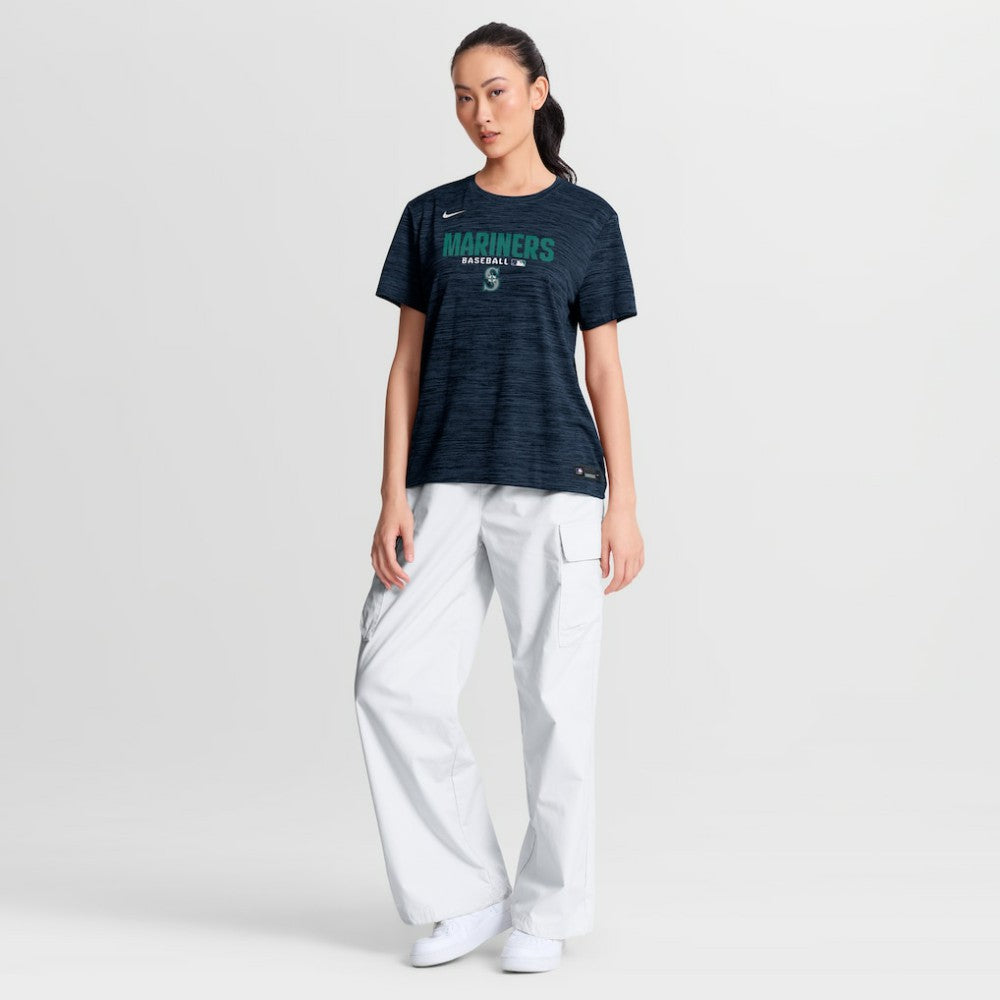 Seattle Mariners Nike Women's Authentic Collection Velocity Dri-FIT T-Shirt - Navy - Nike Online