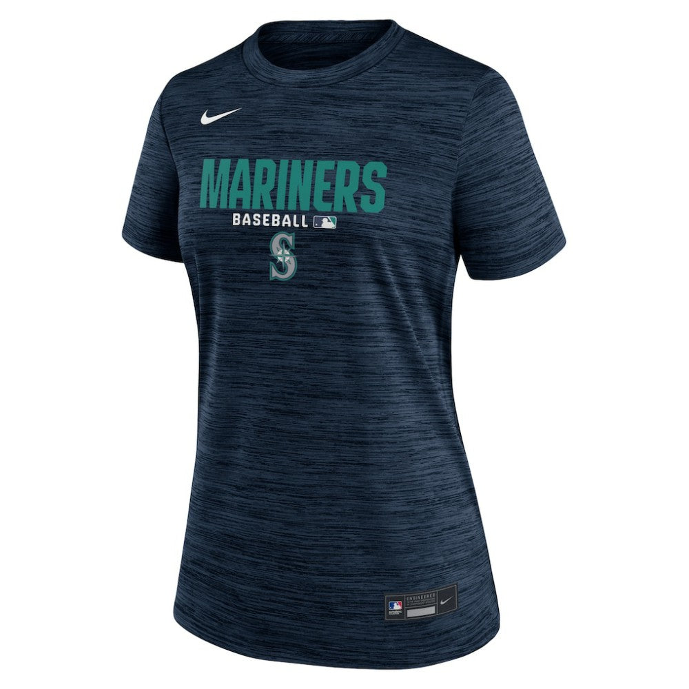 Seattle Mariners Nike Women's Authentic Collection Velocity Dri-FIT T-Shirt - Navy - Nike Online
