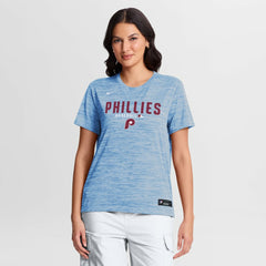 Philadelphia Phillies Nike Women's Authentic Collection Alternate Logo Velocity Dri-FIT T-Shirt - Light Blue - Nike Discount