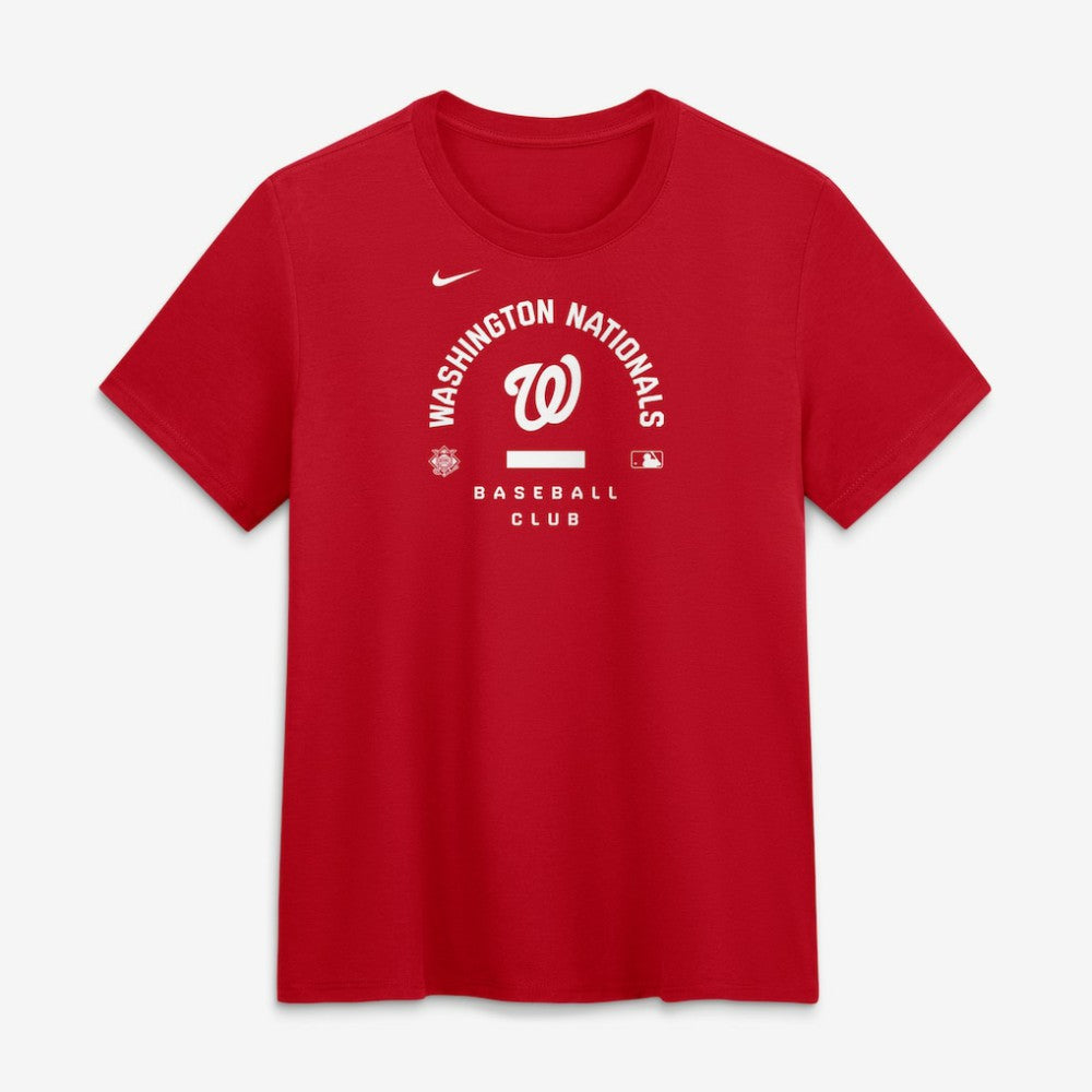 Washington Nationals Nike Women's Authentic Collection Early Work Tri-Blend Dri-FIT T-Shirt - Red - Nike Lifestyle