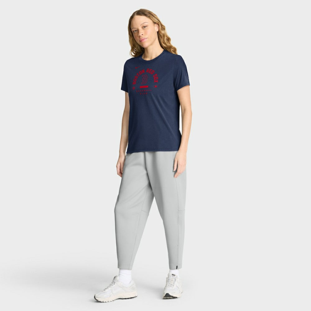 Boston Red Sox Nike Women's Authentic Collection Early Work Tri-Blend Dri-FIT T-Shirt - Navy - Nike Lifestyle