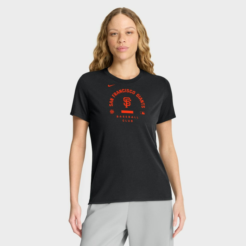 San Francisco Giants Nike Women's Authentic Collection Early Work Tri-Blend Dri-FIT T-Shirt - Black - Nike on Sale